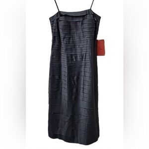 JS Collections Black Strappy Midi Dress